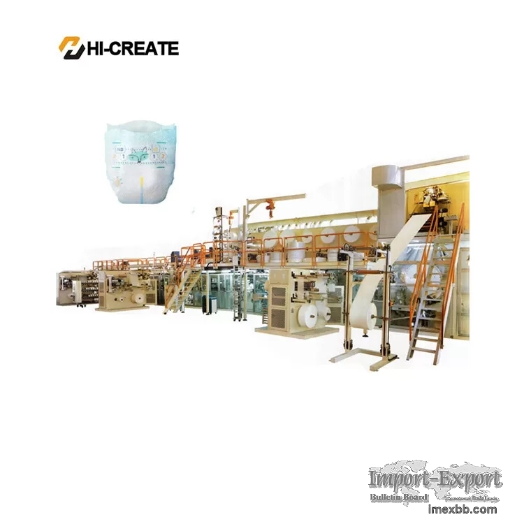 CE UL Full Servo Baby Diaper Manufacturing Machine