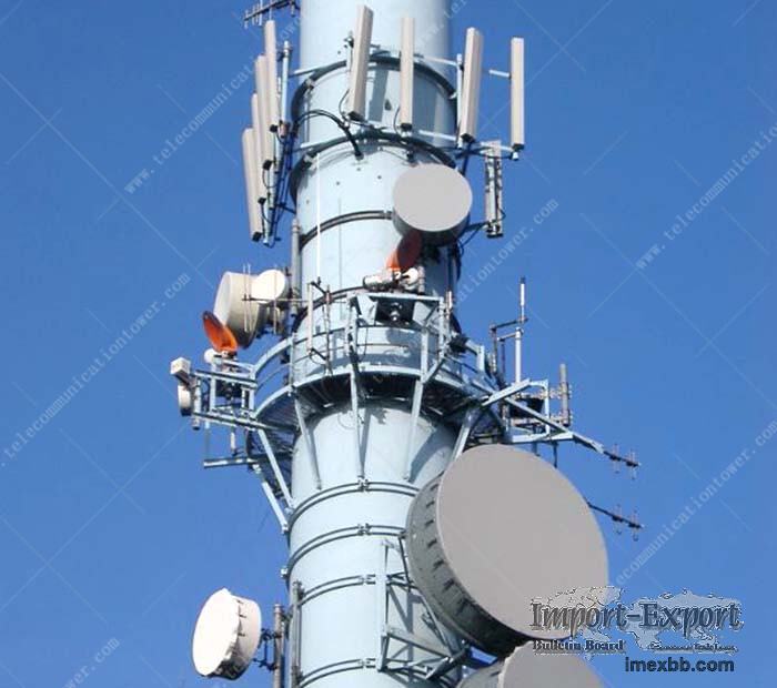 30 Meter Monopole Painting Coating Wifi Tower