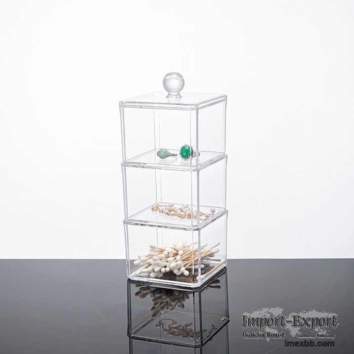 3 Stackable Drawer Hair Accessory Containers