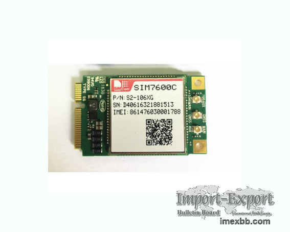 SIMCOM SIM7600C-PCIE CAT4 4G TDD-LTE/FDD-LTE/TD-SCDMA/WCDMA/GSM/GNSS
