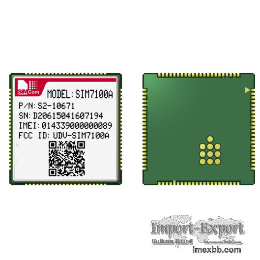SIMCOM SIM7100A CAT3 4G TDD-LTE/FDD-LTE/TD-SCDMA/WCDMA/GSM/GNSS PCIE module