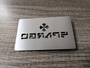 304 Stainless Steel Metal Business Cards With Cut Thru Logo Text