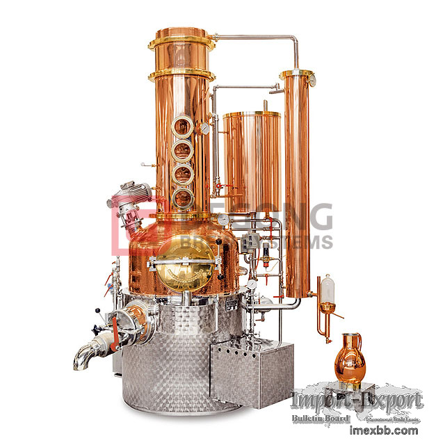20L - 500L Alcohol Distillation Equipment Home Wine Copper Distiller