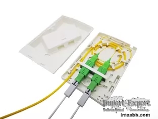 CATV FTTH FAT IP30 2 Port Fiber Termination Box Wall Mount