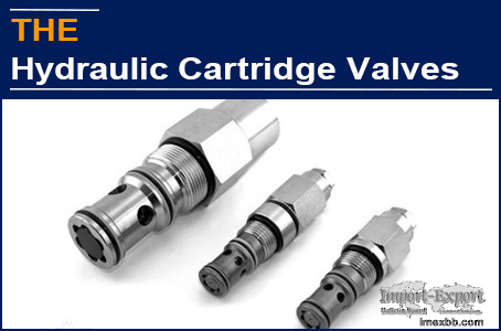 AAK hydraulic cartridge valve, CATERPILLAR in use