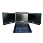 rackmountable monitor Triple 17.3 inch wide screen LCD Displ