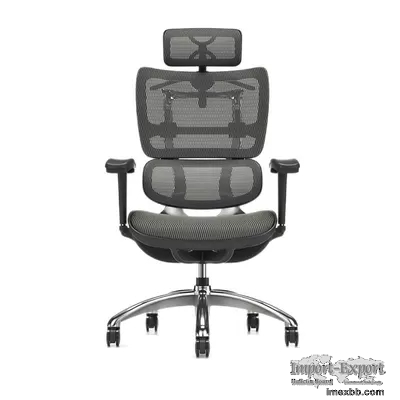 350 Aluminum Base Executive Ergo Mesh Chairs With Headrest ODM