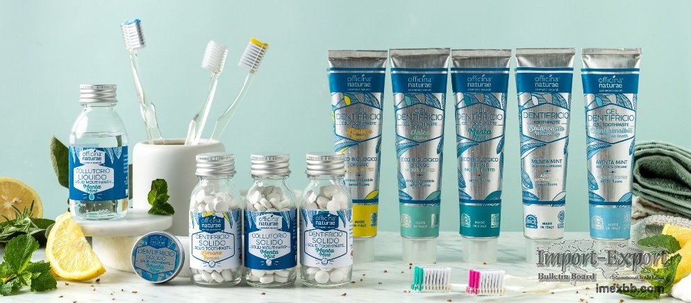 Organic Certified Toothpastes and Mouthwashes