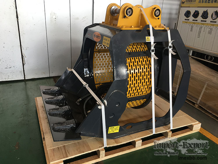 MONDE excavator rotary screening bucket