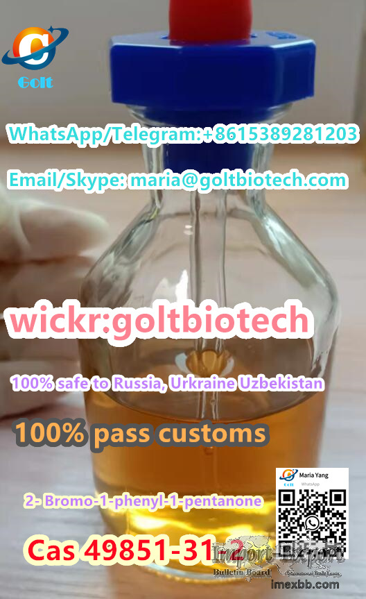 Russia warehouse 2-bromo-1-phenylpentan-1-one Cas 49851-31-2 Wickr:goltbiot