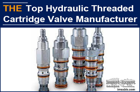 "3 High" hydraulic threaded cartridge valves, AAK stands out among peers