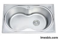 2 Tap Holes OEM Stainless Steel Single Bowl Sink 22 GAUGE