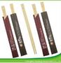 24cm Twins Custom Logo Disposable Bamboo Chopsticks Semi Closed Paper Packi