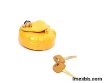 Steel Material Excavator Spare Parts , PC60 Fuel Tank Cap For Excavator ODM