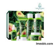 Avocado Extract OEM Skin Care Set 6pcs Anti Aging Whitening Moisturizing CP