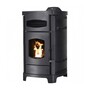 Ashley Pellet Stove with Polished Black Curved Sides, 2,200 sq. ft.