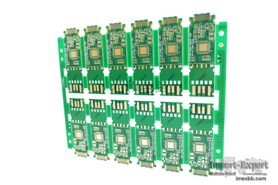 4 Layer ENIG Impedance Control Half Hole PCB Electric Circuit Board