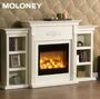 33 inch Fake Wood Multi-color Adjustable Flame Modern Style Black Frame 750