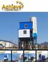 50t Mini Concrete Batching Plant Ready Mixed 60 CBM Per Hour MAO1000