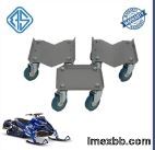 Black 1500LBS Snowmobile Dolly Set Cart 8 Inch X 10 Inch Easy Move