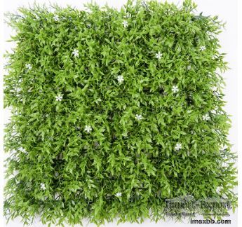 PE/PP Customized Greenery Artificial Green Wall Use For Market Decoration