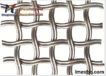 Hotels Architectural Woven Wire Mesh Twist Crimped 9 Gauge