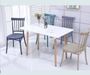 90cm 45cm Coloured Plastic Dining Chairs 250kg Loading