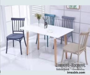 90cm 45cm Coloured Plastic Dining Chairs 250kg Loading