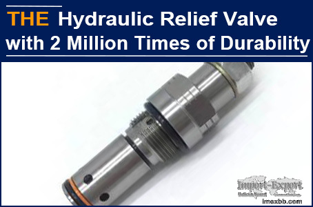 AAK hydraulic relief valve has more than 2 million times of durability