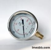 1600kPa 100mm Stainless Steel Pressure Gauge Manometer Glycerine Filled Pre