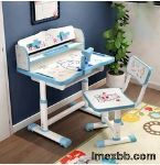 Adjustable Height Children'S Reading Table And Chair Set With Storage 74CM