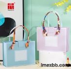 600gsm To 1400gsm Packaging Cardboard Gift Boxes With Panel Handle Allico