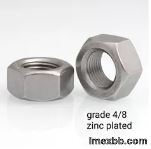 M4 Metal Hex Nut Carbon Steel Material Zinc Plated Finishing DIN934