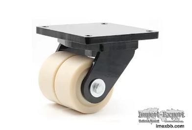 3000kg 6 Inch Heavy Duty Casters Double Wheel Castors Aging Resistance