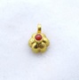 Flower shape handmade 18k solid gold charm