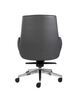 High Back Executive Chair Height Adjustable Black Leather Revolving Chair