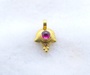  18k gold charm • pendant findin