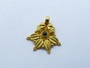 18k gold handmade charm • 17.50x17 mm pendant finding •