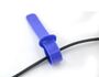 Reusable Hook And Loop Cable Ties Double Side Cord Ties Blue Nylon Quality