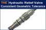 AAK hydraulic pressure relief valve with consistent geometric tolerance