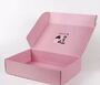 E Grade Corrugated Pink Cardboard Box Cosmetic Packaging Pantone Colors Pri