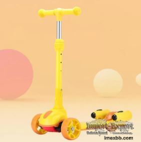 OEM kids bubbly kick scooter with blowing bubble for sale