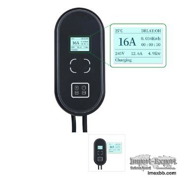 J1772 22KW Wall Mounted Smart Car Charging Cable Wifi Connect 32A 3 Phase E
