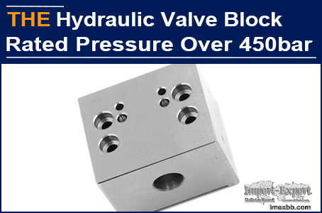 AAK hydraulic valve block, pressure resistance over 450bar, no oil leakage 