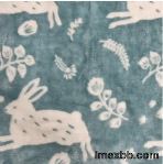 Double Side Printed Flannel Fleece Fabric 100% Polyester Winter