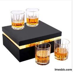 350ml Customized Whiskey Decanter Set Bourbon Glass Gift Set Luxurios For F