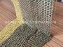 SS Eletroplating Treatment Metal Round Ring Mesh Curtain With Different Col