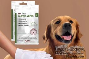 Safe and Durable Pet Disposable Cleaning Massage No Washing Gloves 5 PCS