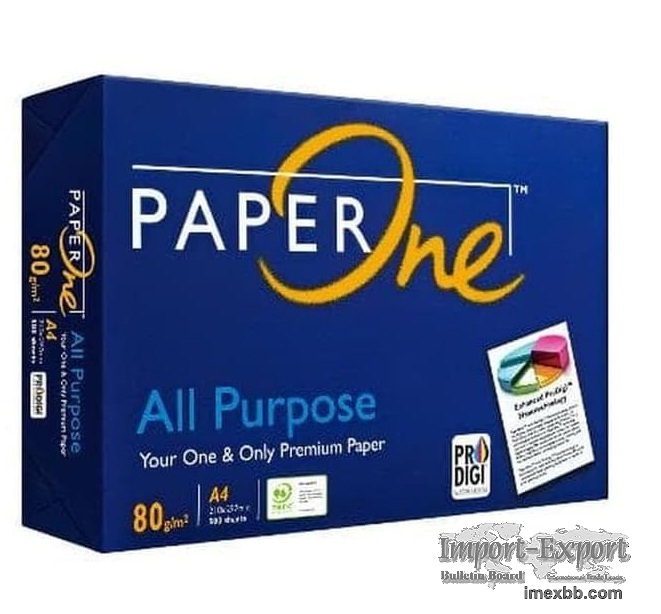 Competitive price Paper one a4 80 gsm white copy paper(high grade)