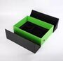 Double Door Luxury Gift Boxes Black Green Pu Leather Cardboard Customized C